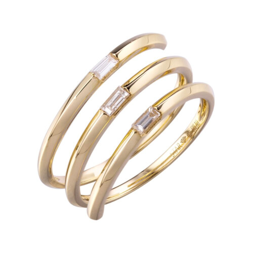 Stardiamant Ring - Diamant Gelbgold 585 - D6491G
