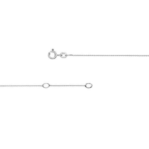 Stardiamant Halskette - Karree - Weißgold 585 - DKK152W