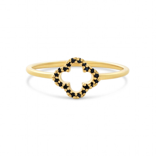 Maja Emulto Ring - Sparkle Clover - EL00010.RG.YG.CZB
