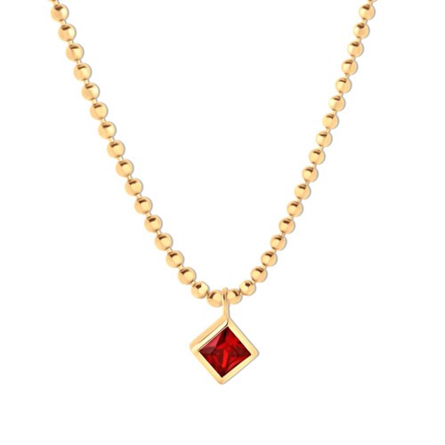 Maja Emulto Halskette - Rubino - EL00165.NE.YG.GN