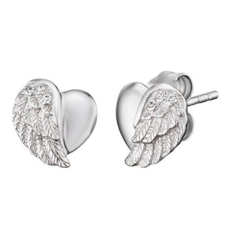 Engelsrufer Ohrstecker - Herzflügel Zirkonia - ERE-LILHEARTWING-ST
