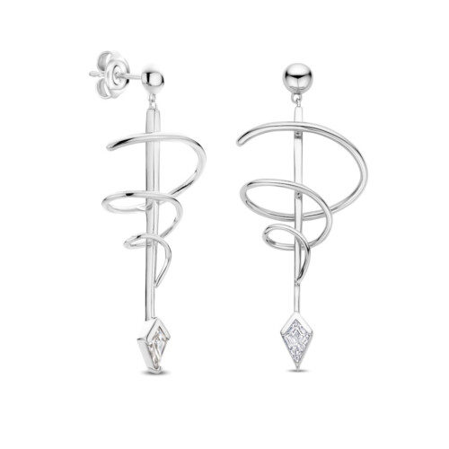 FJF JEWELLERY Ohrringe - Classic Kite Twist - FJF0030038SWH