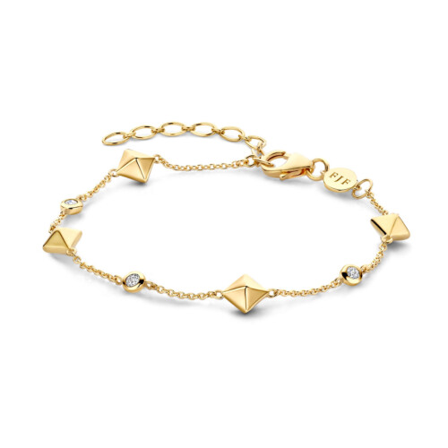 FJF JEWELLERY Armband - Bella Pyramids - FJF0050034YWH