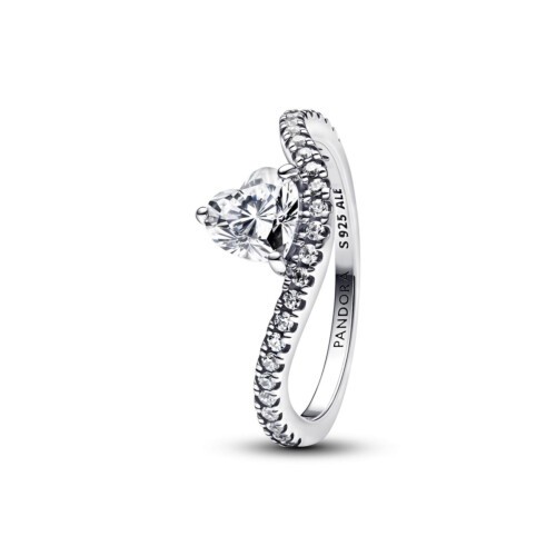 Pandora Ring - Wave heart - 193661C01
