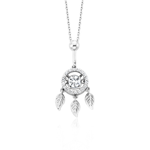 Julie Julsen Halskette - Dancing Stone FLYING LEAVES - JJDNE01291.1