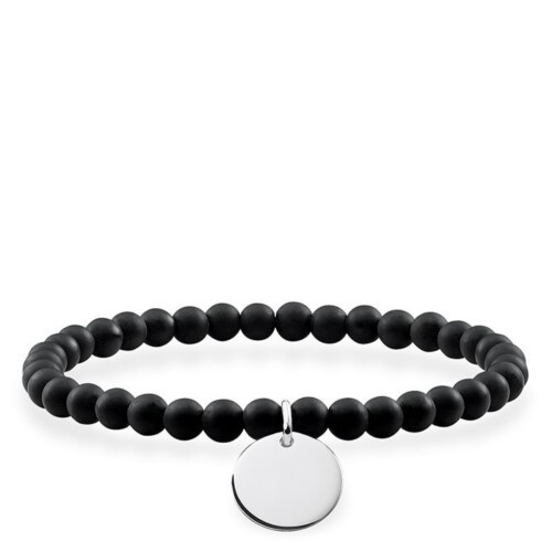 Thomas Sabo Armband - Love Bridge - Schwarz Scheibe - LBA0114-023-11