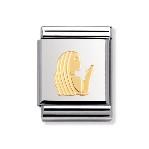 Nomination BIG - STERNZ. Edelstahl und 18K-Gold (Jungfrau)