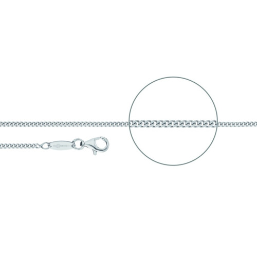 Der Kettenmacher Halskette - Panzerkette Diamantiert Silber - P2-40S