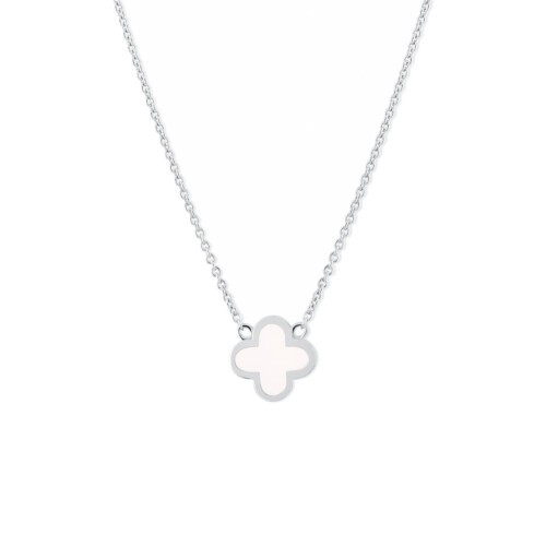 Maja Emulto Halskette - White Clover - EL0003.NE.RH.W