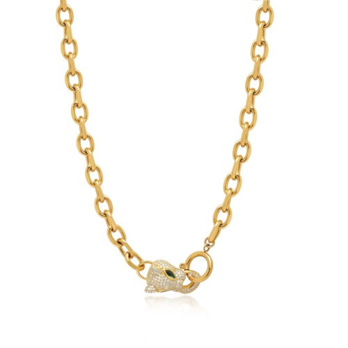 Nialaya Halskette - Panther - WNECK_143