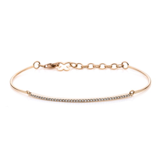 DiamondGroup Armband - Brillant Rosegold 585 - 107-10198