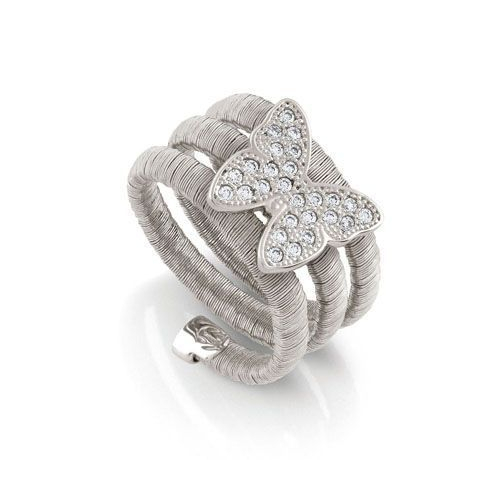 Nomination Ring - Flair Schmetterling - Silber, Dreifach -  144851/010