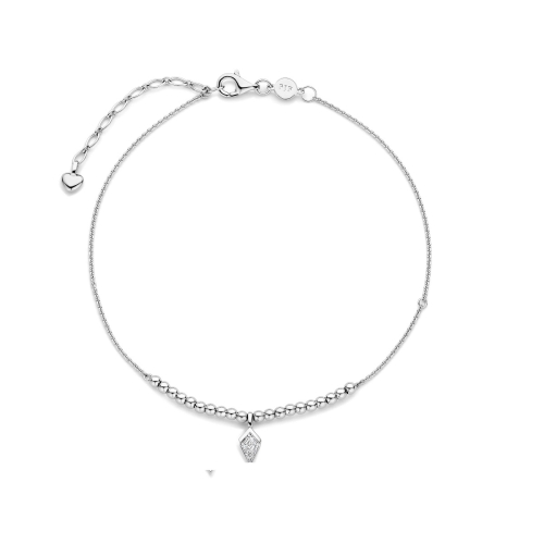 FJF JEWELLERY Fußkette / Fußband - Icon Kite 20 Ball Footchain - FJF0070002SWH