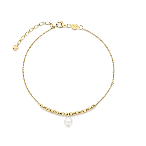 FJF JEWELLERY Fußkette / Fußband - Icon Pearl 20 Ball Footchain - FJF0070004SYG