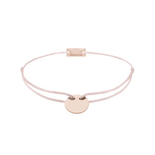 Momentoss Filo Armband - Textil - Hellrosa - Roségold - 21200067