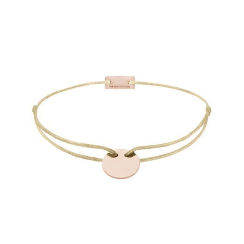 Momentoss Filo Armband - Textil - Beige - Roségold - 21200073