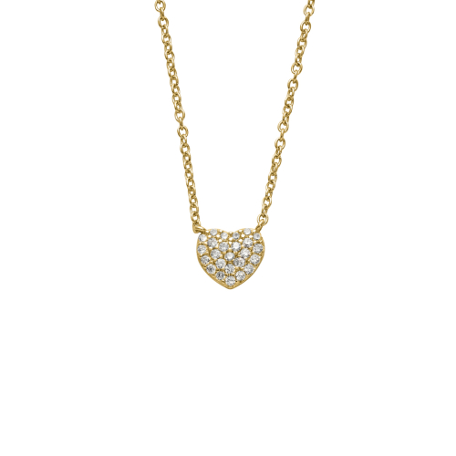 Auranto Collier - Silbercollier Herz gold - M262074