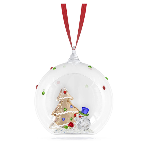 Swarovski Kristall Figuren - Holiday Cheers Baum und Schneemann Weihnachtskugel - 5701509