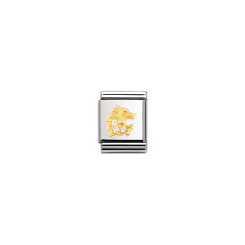 Nomination BIG - STERNZEICHEN Edelstahl, 18K-Gold und Cubic Zirc. (Lowe)