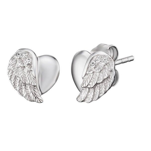 Engelsrufer Ohrstecker - Herzflügel Zirkonia - ERE-LILHEARTWING-ST