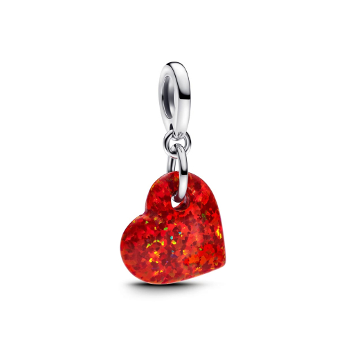Pandora Charm - Schillerndes Rotes Herz - 793348C01