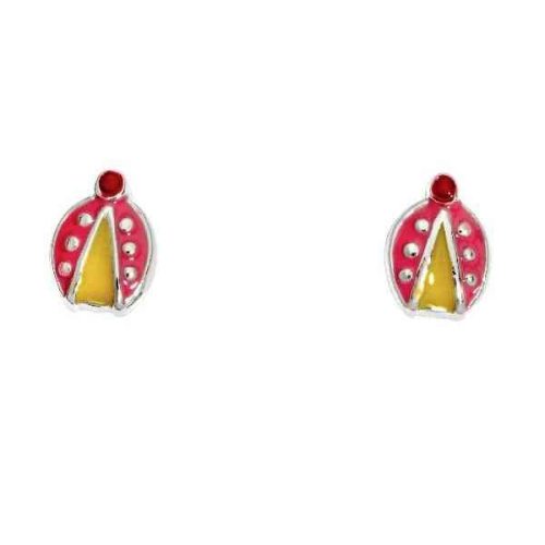 Schneider Basic Ohrstecker - Silber - Käfer bunt - SK17