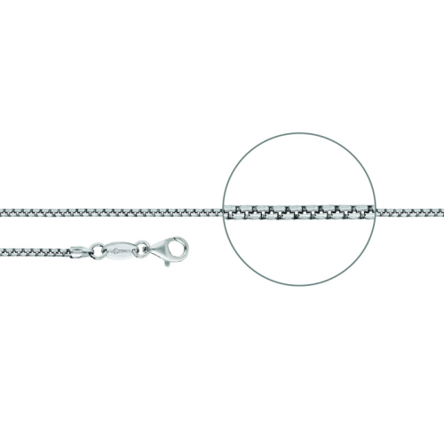 Der Kettenmacher Halskette - Venezianierkette Bombiert Silber - V3-36S 