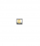 BUCHSTABEN Edelstahl, 18K-Gold und Cubic Zirc. (G)