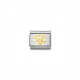 DAILY LIFE Edelstahl, 18K-Gold und Cubic Zirc. (Lilie WEISS)