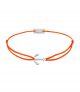 Textil - Orange - rhodiniert - Anker - 21200574