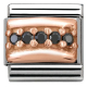 Composable Classic - 9k Rosegold, Zirkonia - Schwarz - 430304/10