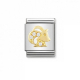 STERNZEICHEN Edelstahl, 18K-Gold und Cubic Zirc. (Steinbock) - 032302/10