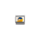 SPORTS Edelstahl, Email und 18K-Gold (Helm GELB/BLAU)