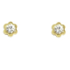 Gold - Blumen mit Zirkon - ZS26