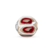 Karma Beads - Glas-Bead Rot, Beige, Weiß - K0252-017-19