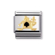 FANTASIA  Edelstahl, Email und 18-K-Gold (Wache)