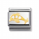 TIERE - WASSER Edelstahl, 18K-Gold und Cubic Zirc. (Delphin WEISS)