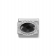 Composable Classic- Stein in schwarz facettiert mit Kordel- 330604/011