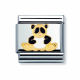 TIERE - LAND Edelstahl, Email und 18K-Gold (Panda)