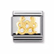 STERNZEICHEN Edelstahl, 18K-Gold und Cubic Zirc. (Zwilling)