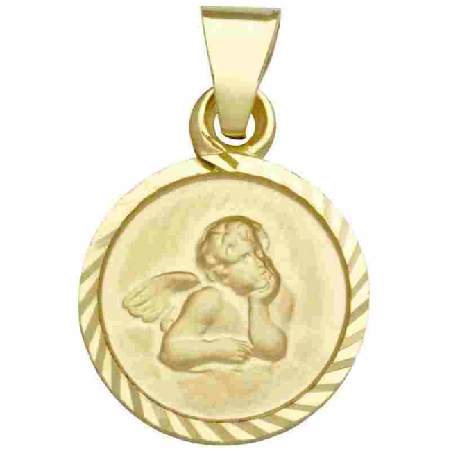 Schneider Basic Anhänger für Kinder Gold Schutzengel EN07