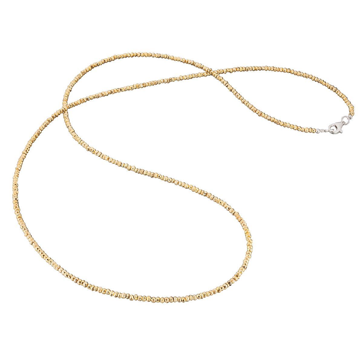 Engelsrufer Halskette - Edelsteinkette - Pyrit gold - ERN-80-GO