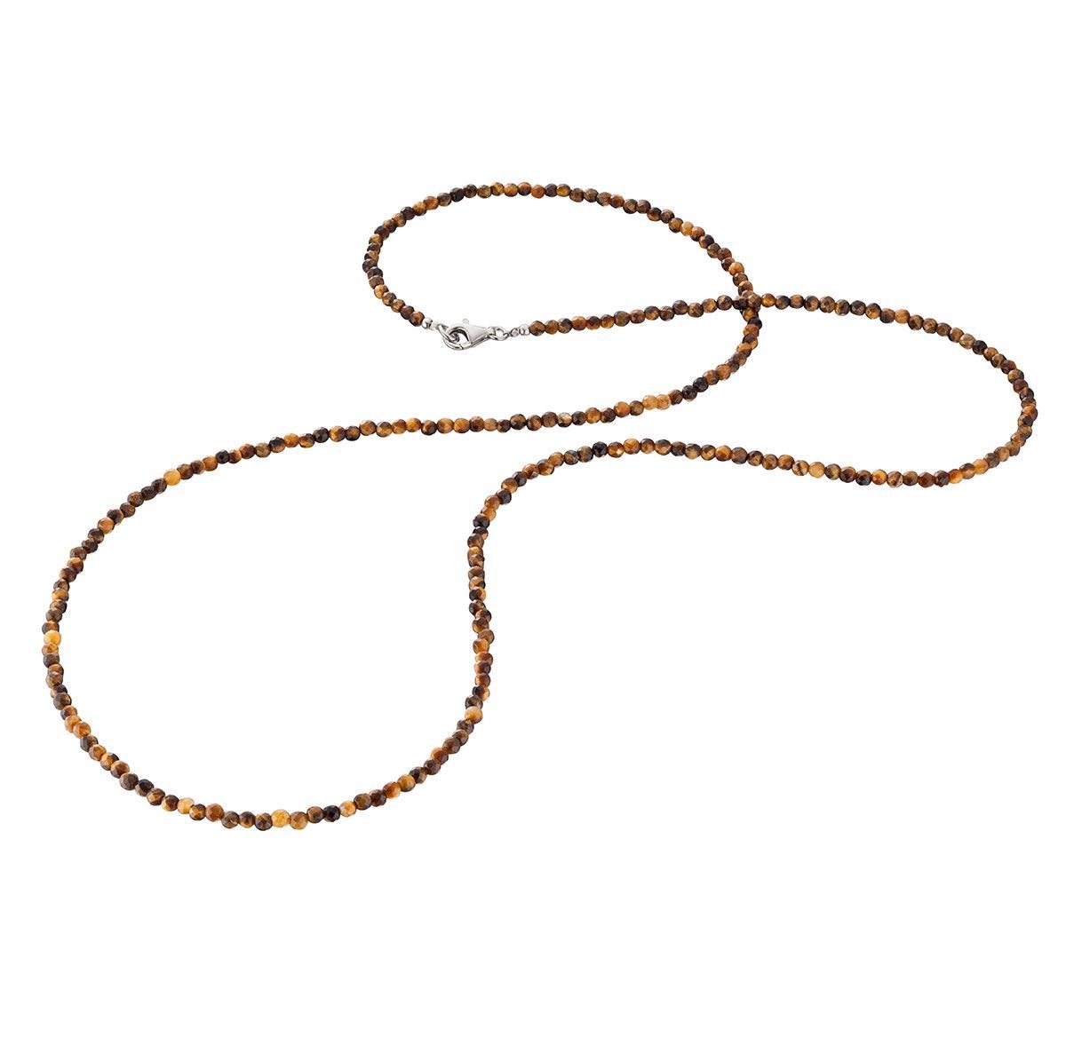 Engelsrufer Halskette - Edelsteinkette - Tigerauge braun - ERN-80-TE