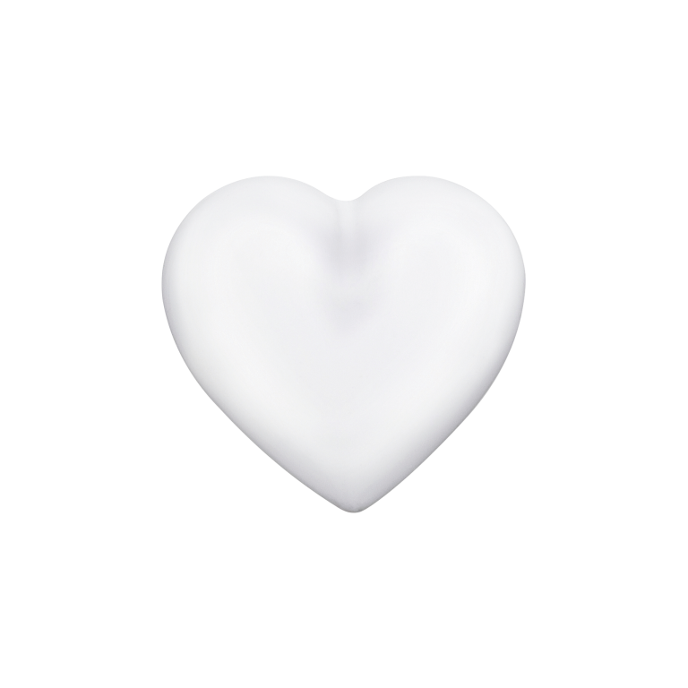 Engelsrufer Anhänger - Klangkugel - Herz - groß - weiß - ERS-01-HEART-L