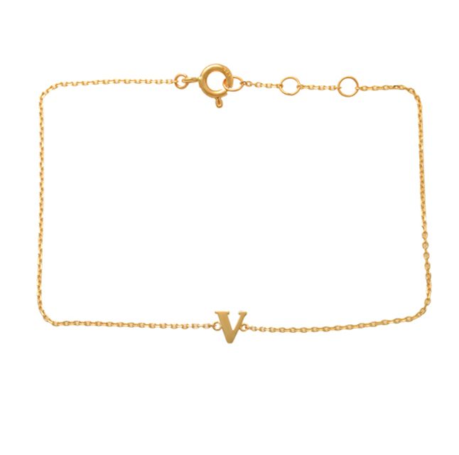 Schneider Basic Armband - Buchstabe V - GBAV