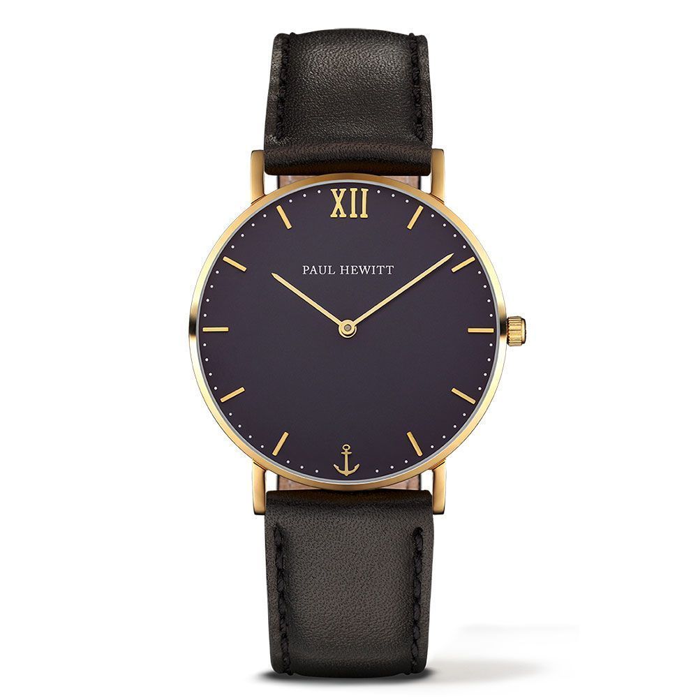 Paul Hewitt Uhren - Sailor Line - Gold Schwarz - PH-SA-G-St-B-2M