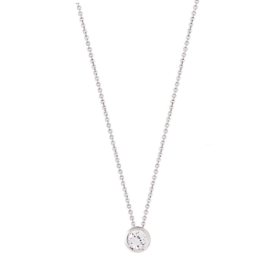 XENOX Collier - Silver Circle Zargenfassung - XS7282