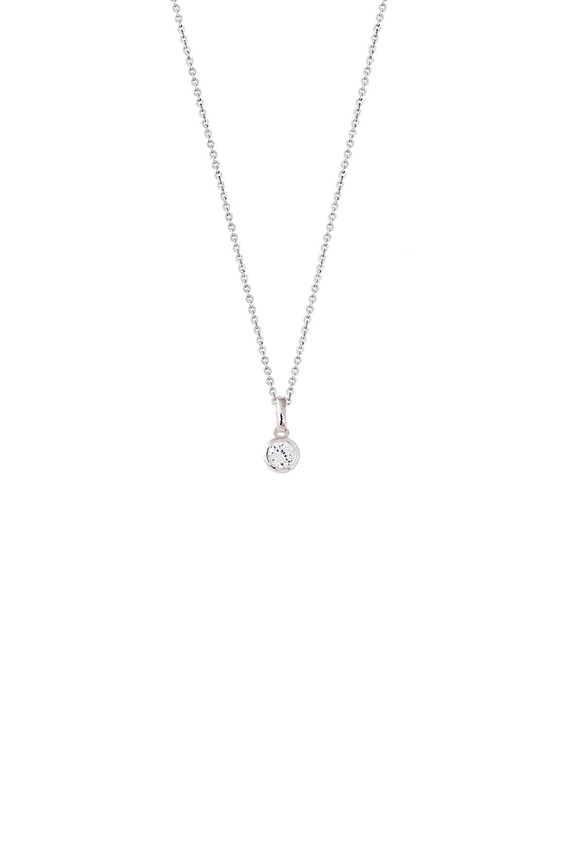 XENOX Collier - Silver Circle Zargenfassung - XS7284